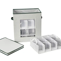 Household Essentials & White Ornament Storage Box