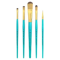 Royal & Langnickel® Menta™ Synthetic Blend Acrylic 5 Piece Brush Set