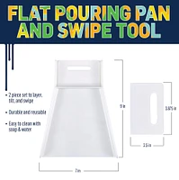 12 Pack: FolkArt® Drizzle™ Flat Pouring Pan & Swipe Tool