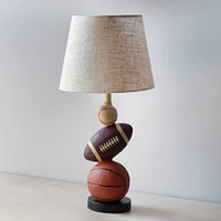 Simple Designs™ 22" Basketball, Baseball, Football Table Lamp with Beige Shade