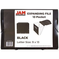 JAM Paper 9" x 13" Plastic Accordion Folder