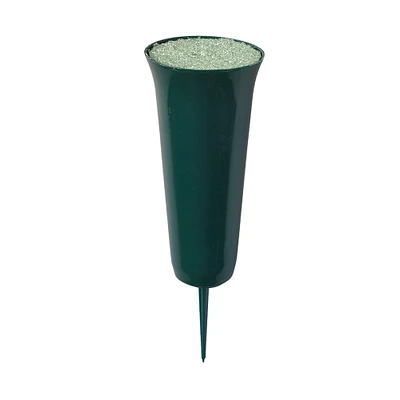 FloraCraft® Plastic Cemetery Vase Green