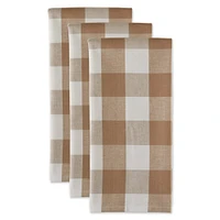 DII® Stone Buffalo Check Dish Towels, 3ct.