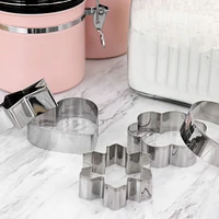 Martha Stewart Stainless Steel Cookie Cutter Set In Assorted Shapes, 5ct.