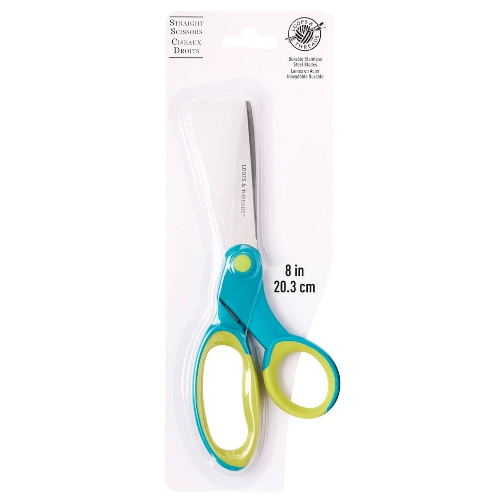 12 Pack: 8" Straight Scissors by  Loops & Threads™