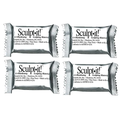 6 Packs: 150 ct. (900 total) Sargent Art® Sculpt it™ Air Hardening Sculpting Material Packets