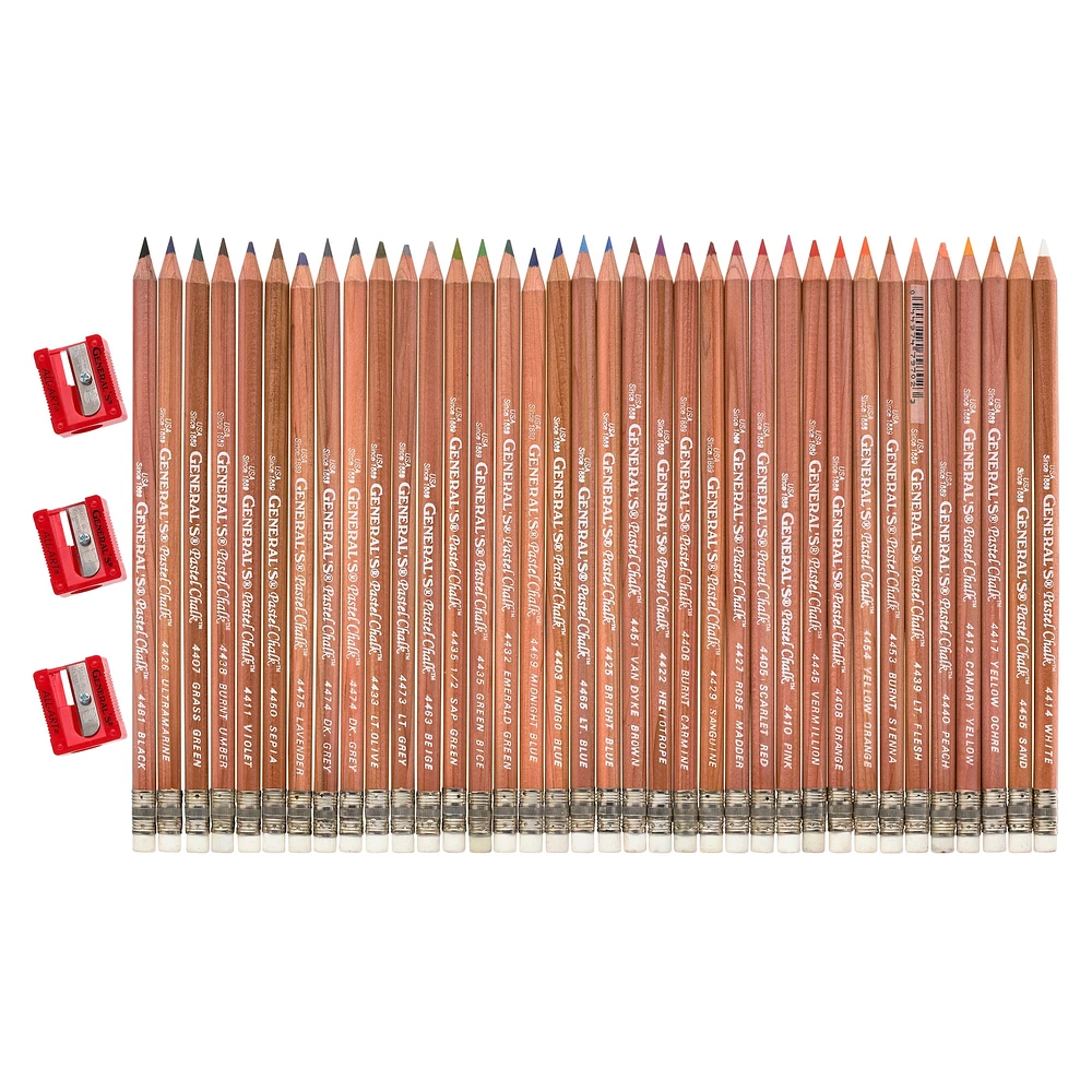 General's® MultiPastel® Chalk Pencil 36 Color Set
