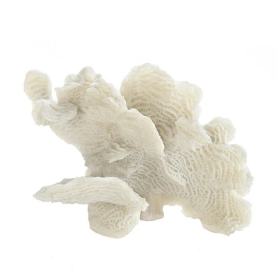 6.5" Large White Coral Tabletop Décor