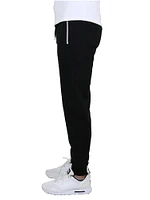Galaxy by Harvic Men's Fleece-Lined Jogger Sweatpants With Zipper Pockets