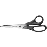 Westcott® 8" Assorted Straight All Purpose Value Scissors, 3ct.