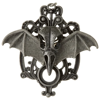 Found Objects™ Oxidized Silver Bat Pendant By Bead Landing™