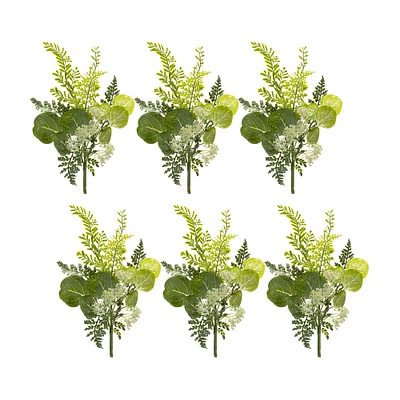 Queen Anne & Foliage Spray, 6ct.