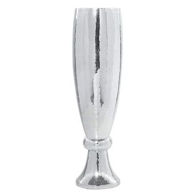 Silver Polystone Glam Vase