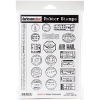 Darkroom Door Global Postmarks Rubber Cling Stamp Set