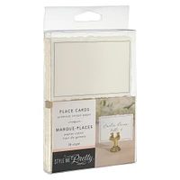 Style Me Pretty White with Black Border Place Cards, 50ct.