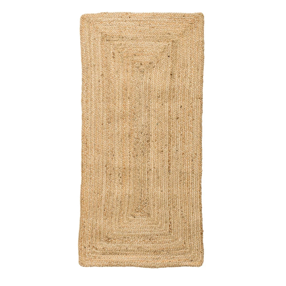 Natural Boho Woven Seagrass Rug, 48" x 24"