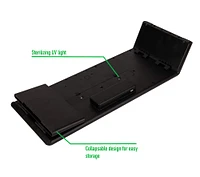 Mind Reader Black Adjustable Monitor Stand with UV Light Box