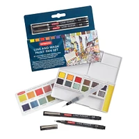 Derwent Line & Wash Paint Pan 12 Color Set