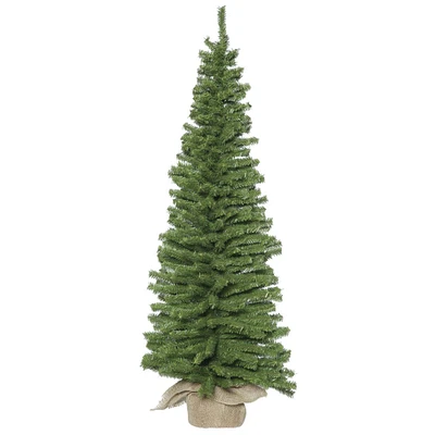 4ft. Unlit Pine Artificial Christmas Tree in Burlap Base