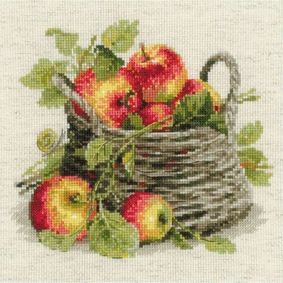 RIOLIS Ripe Apples Cross Stitch Kit