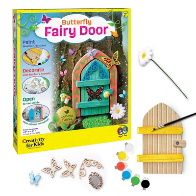 6 Pack: Creativity for Kids® Butterfly Fairy Door Kit