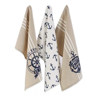 DII® Seafair Maritime Printed Dishtowel, 3ct.