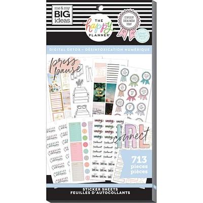 The Classic Happy Planner® Digital Detox Value Pack Stickers
