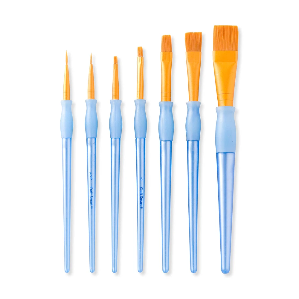 Golden Taklon Variety 7 Piece Brush Set by Craft Smart®