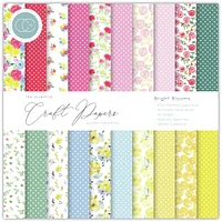 Craft Consortium Bright Blooms Double-Sided Paper Pad, 6" x 6"