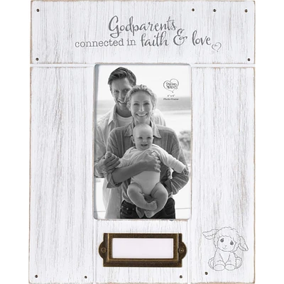 Precious Moments Godparents Connected in Faith & Love 4" x 6" Frame
