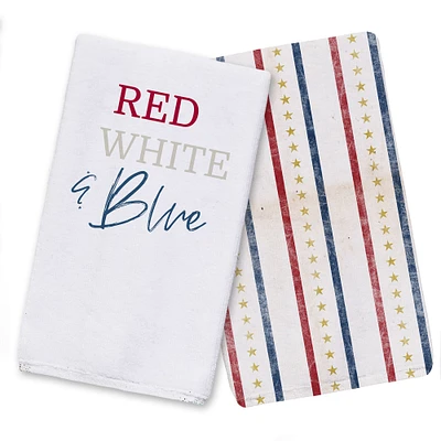 Red, White & Blue Tea Towel Set