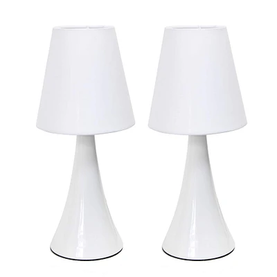 Simple Designs™ Valencia Colors 2-Pack Mini Touch Table Lamp Set