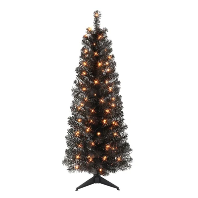 6 Pack: 4.5ft. Pre-Lit Tinsel Artificial Christmas Tree