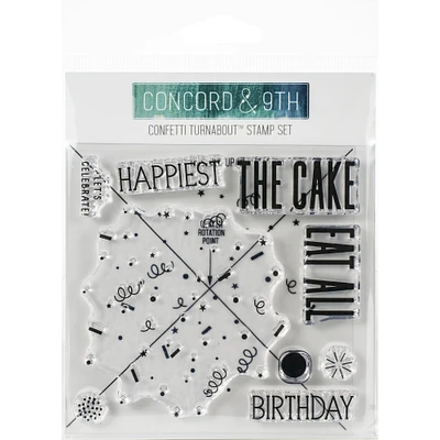 Concord & 9th Confetti Turnabout™ Clear Stamps