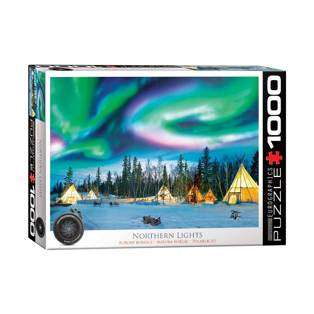 Northern Lights Yellowknife 1,000 Piece Jigsaw Puzzle