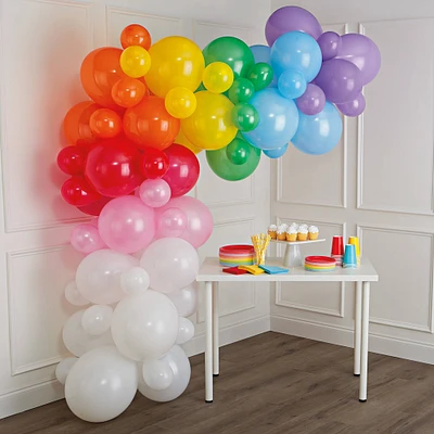6 Pack: 10ft. Rainbow Balloon Garland by Celebrate It™