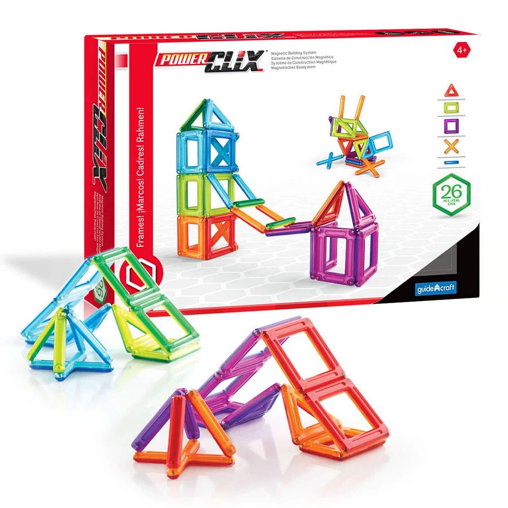 Guidecraft PowerClix® Frames Magnetic Building Set