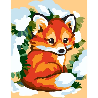 Collection D'Art Fox Stamped Needlepoint Kit