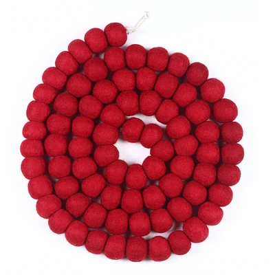 6ft. Red Felt Pom Pom Garland by Ashland®