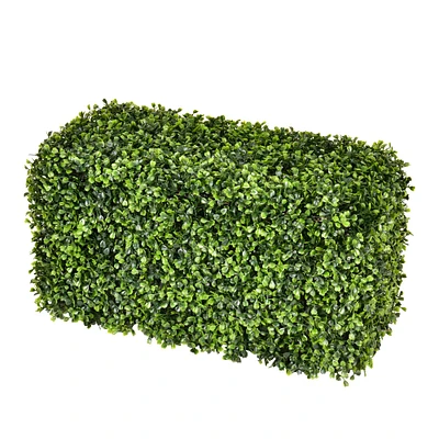 24" Artificial Green Boxwood Hedge
