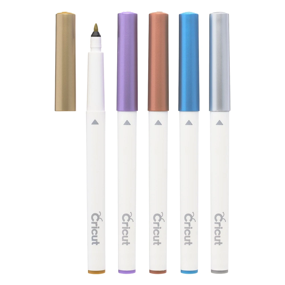 Cricut® Metallic Med Point Pen Set, 5 Pieces