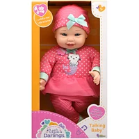 Little Darling 12" Soft Body Baby Doll With 6 Different Baby Sounds