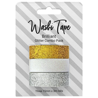 PA Essentials Glitter Brilliant Washi Tape Set