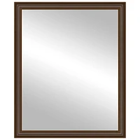Timeless Frames® Wright Walnut 24" x 30" Framed Mirror