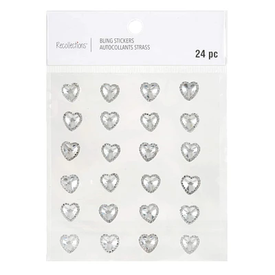 Clear Rhinestone Heart Stickers by Recollections™