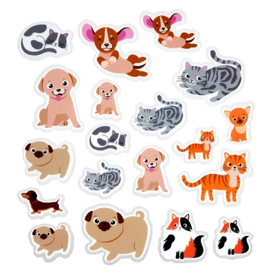 Cat & Dog Puffy Stickers by Creatology™