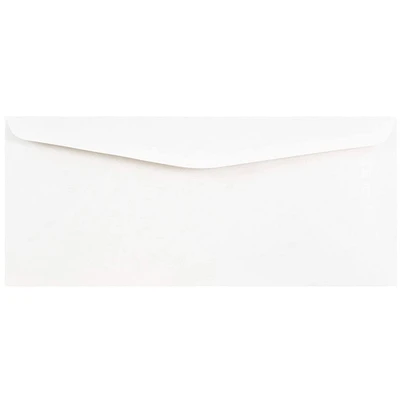 JAM Paper 4" x 9.5" White Business Envelopes, Bulk