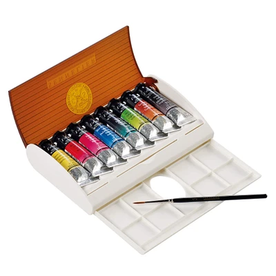 6 Pack: Sennelier French Artists' 8 Color Watercolor Plastic Travel Set