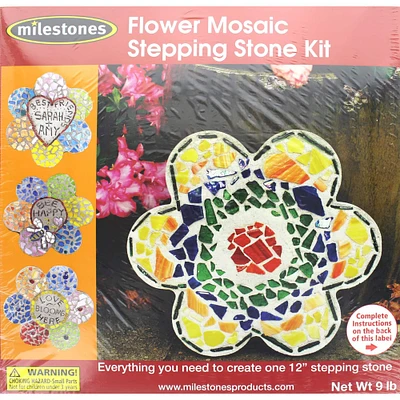 Milestones 12" Flower Mosaic Stepping Stone Kit