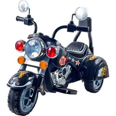 Toy Time Black Battery Operated Ride-On Motorcycle
